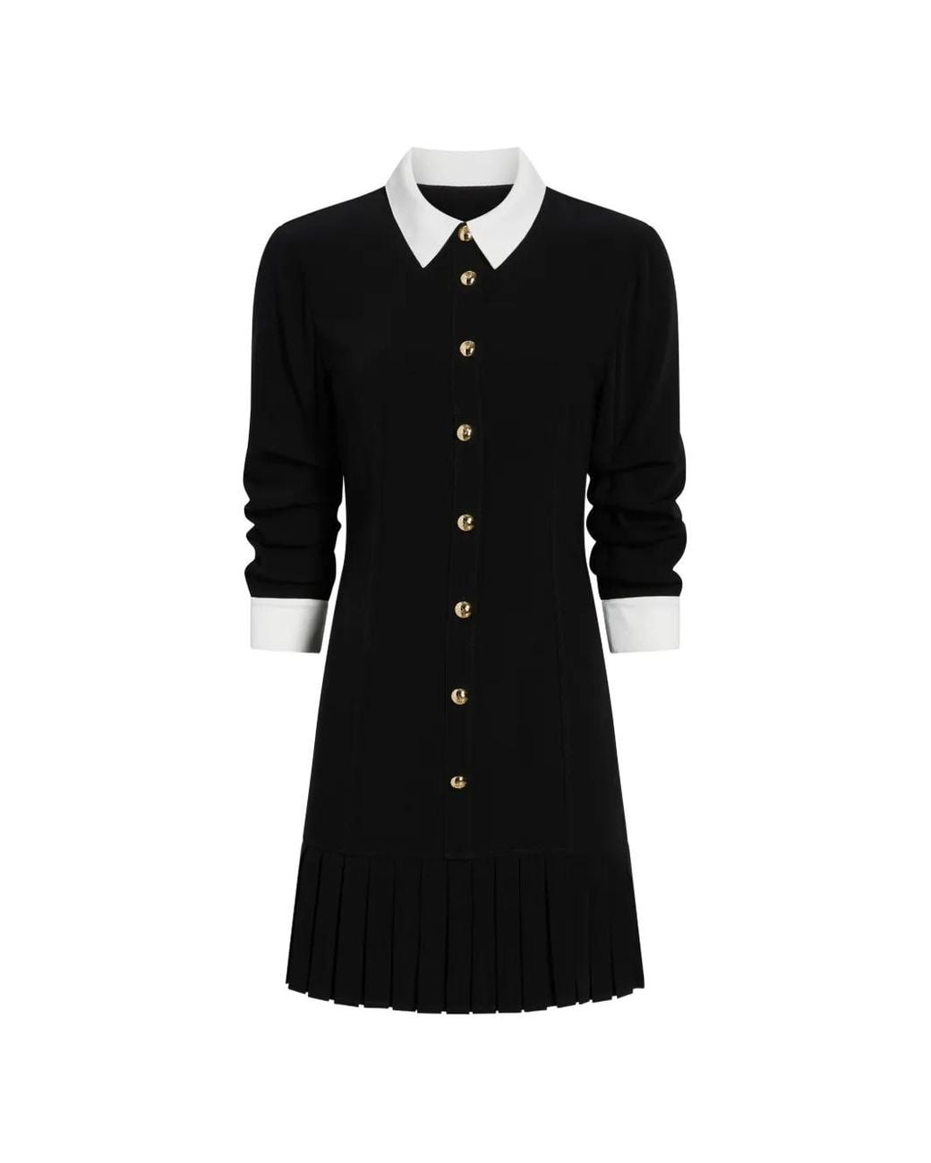 Cinq À Sept Black Lucilla Mini Shirt Dress