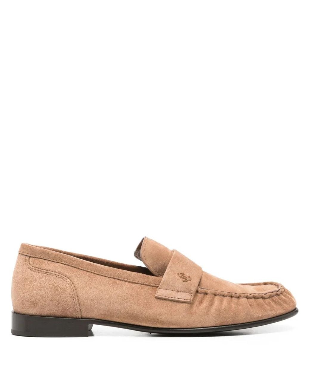 Jimmy Choo Natural Ellis Suede Loafers