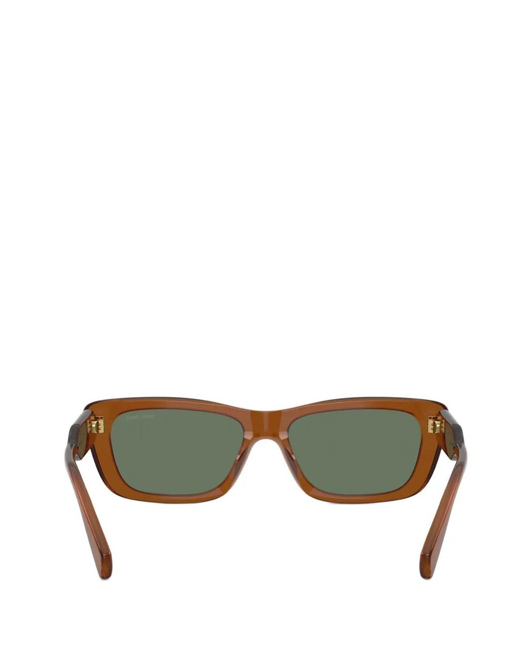 Miu Miu Green Rectangle Sunglasses