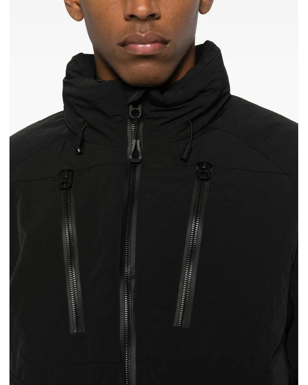 Chaqueta Con Bolsillos Con Cremallera JG1 de hombre de color Black