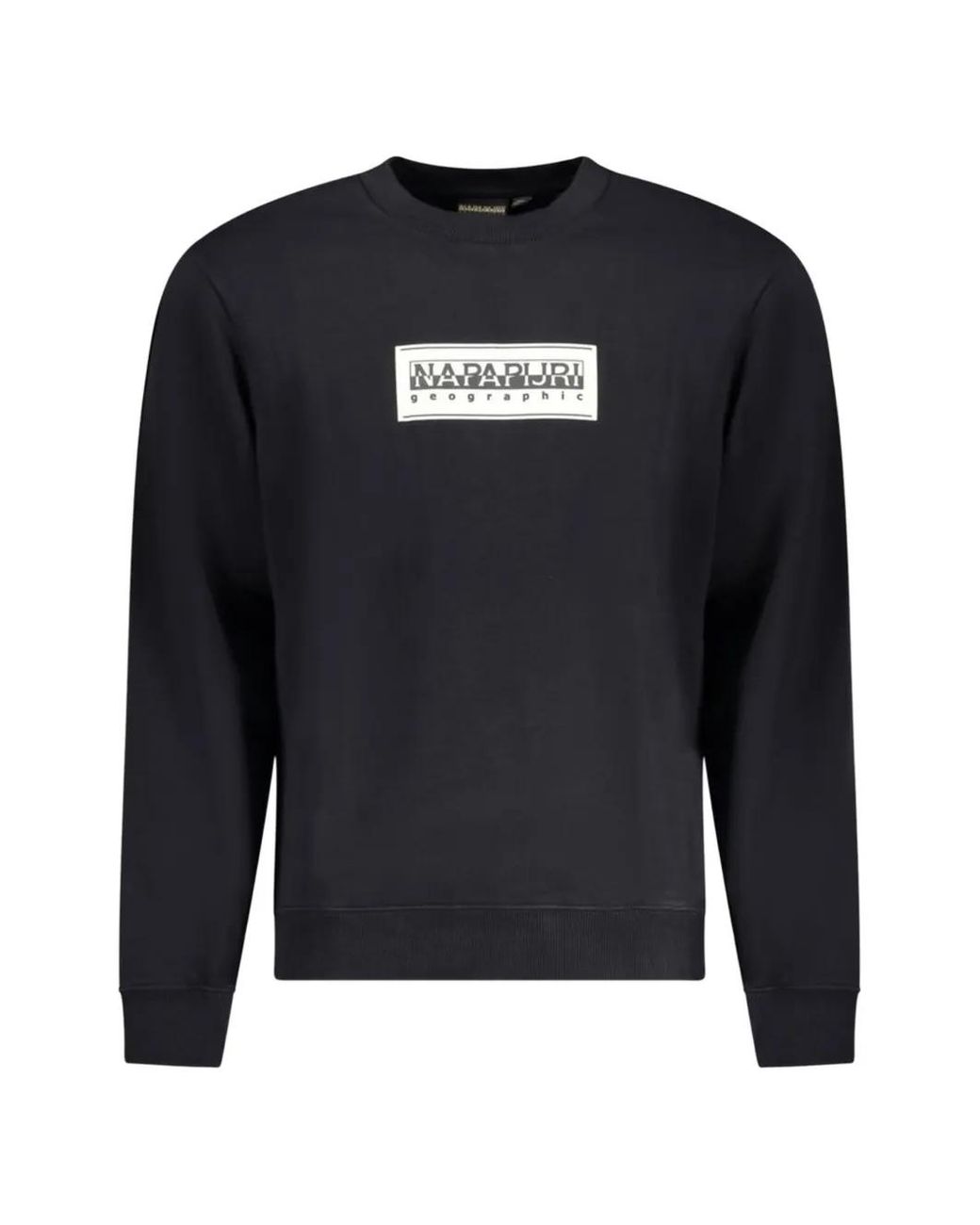 Napapijri Blue Logo-Print Sweatshirt for men
