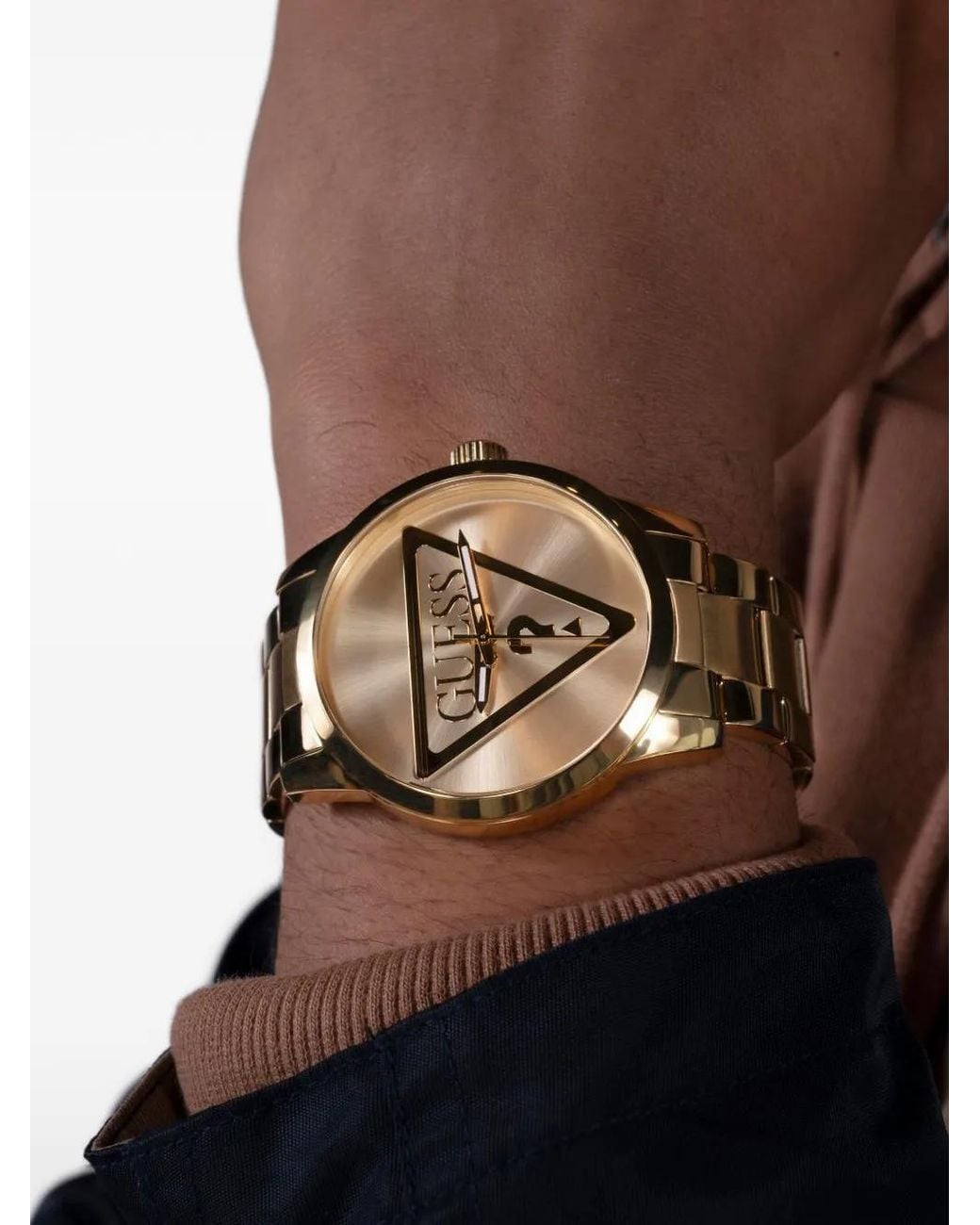 Guess Metallic Logo 43Mm Watch for men