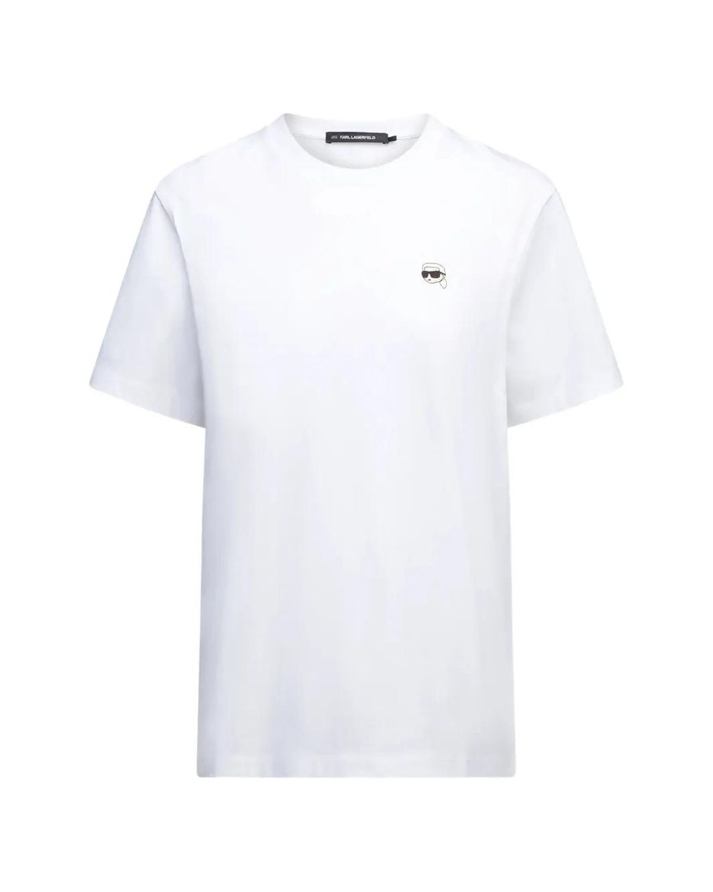 Karl Lagerfeld White Ikon Klub T-Shirt