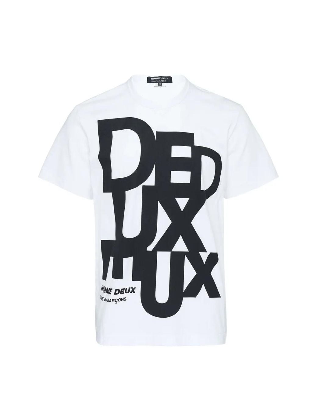 Comme des Garçons White Short-Sleeve Logo-Print T-Shirt for men