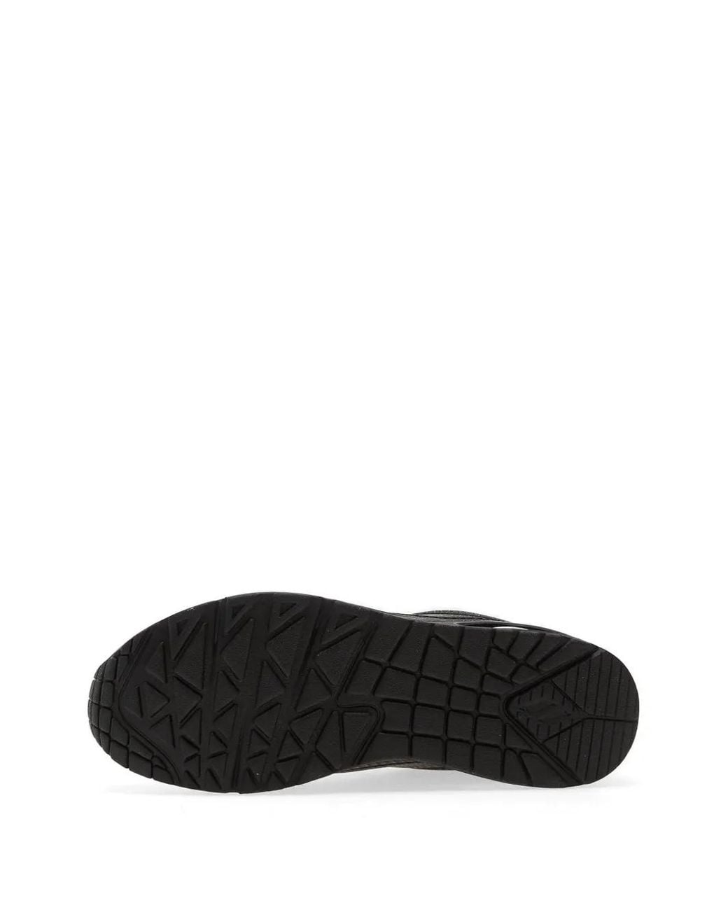 Skechers Black Uno Shiny Scale Snakeskin-Effect Sneakers