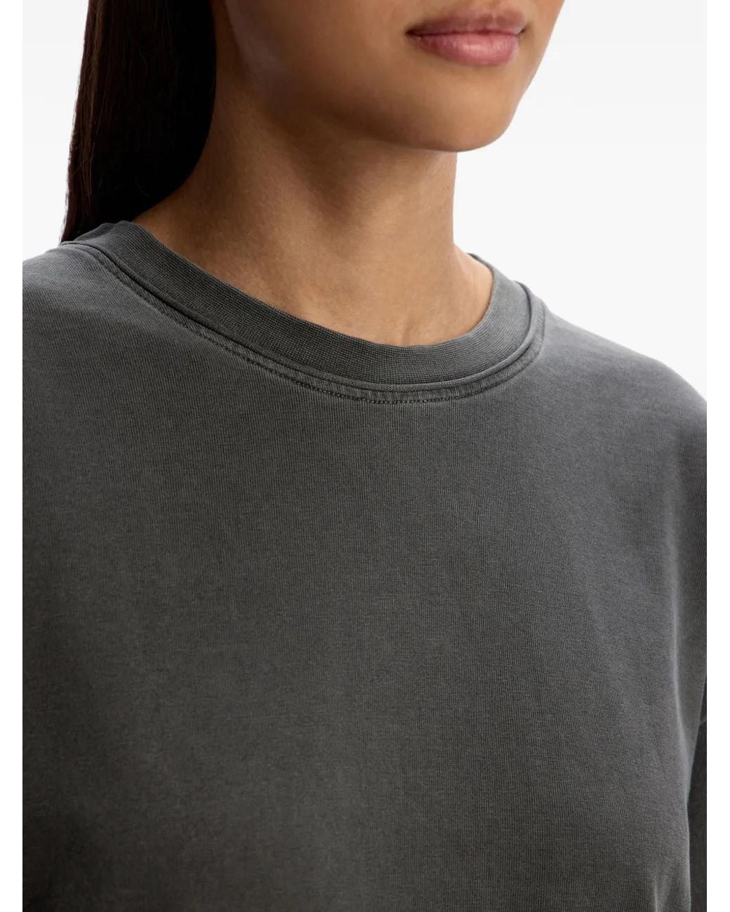 12 STOREEZ Gray Crew-Neck T-Shirt