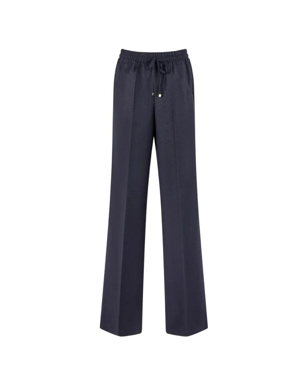 Kiton Blue Glitter-Effect Drawstring Trousers
