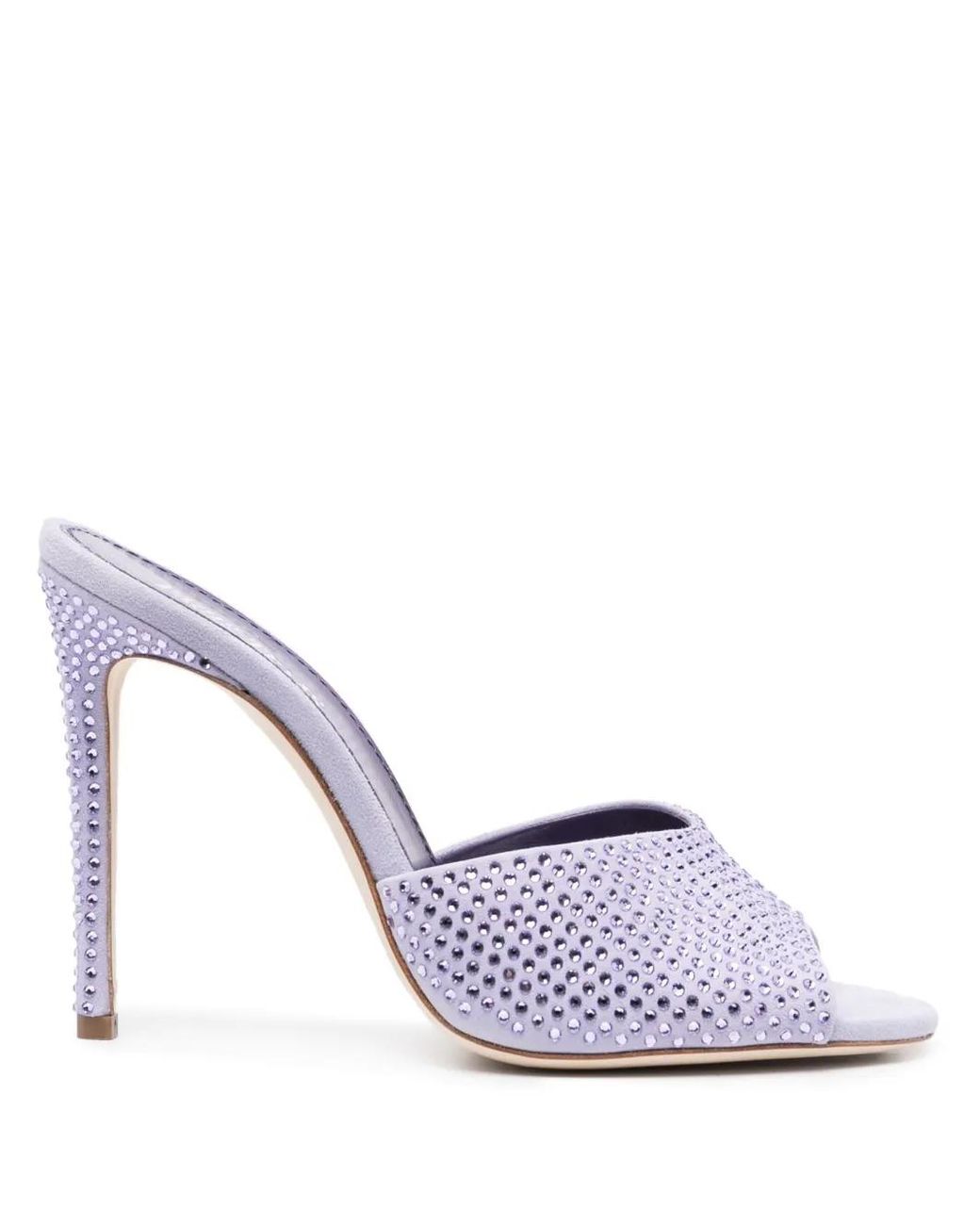 Paris Texas White Holly Stiletto Mule