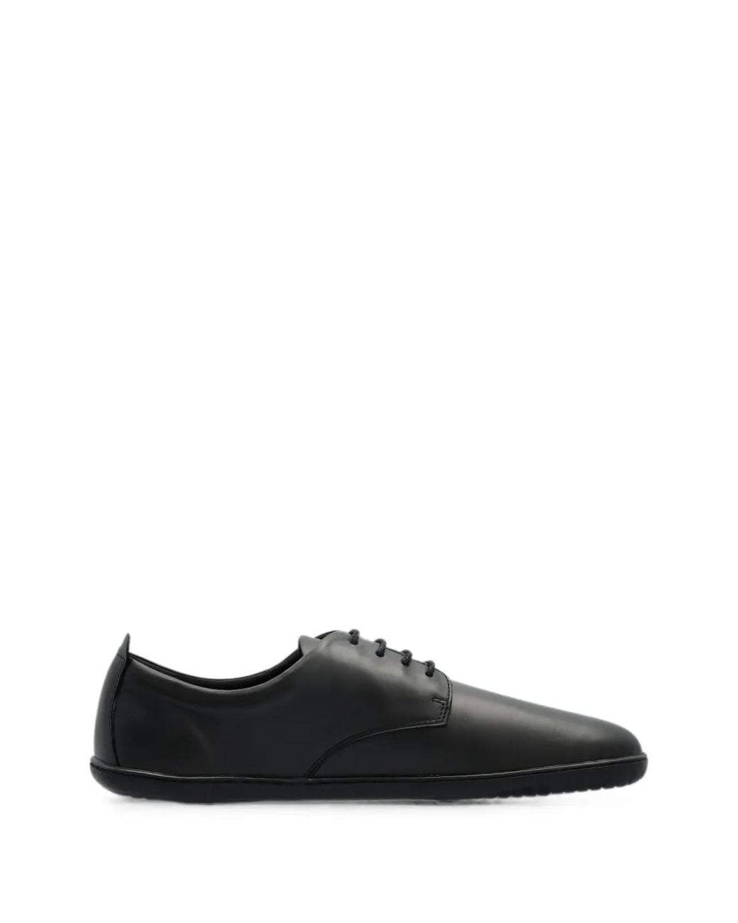 Groundies Black Lace-Up Leather Sneakers for men