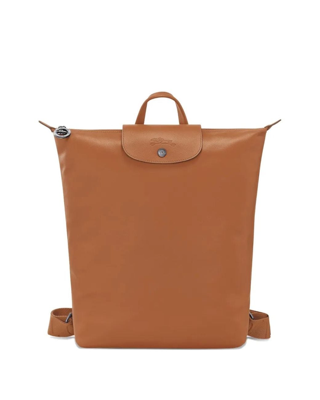 Longchamp Brown Le Pliage Xtra M Flap-Detail Backpack