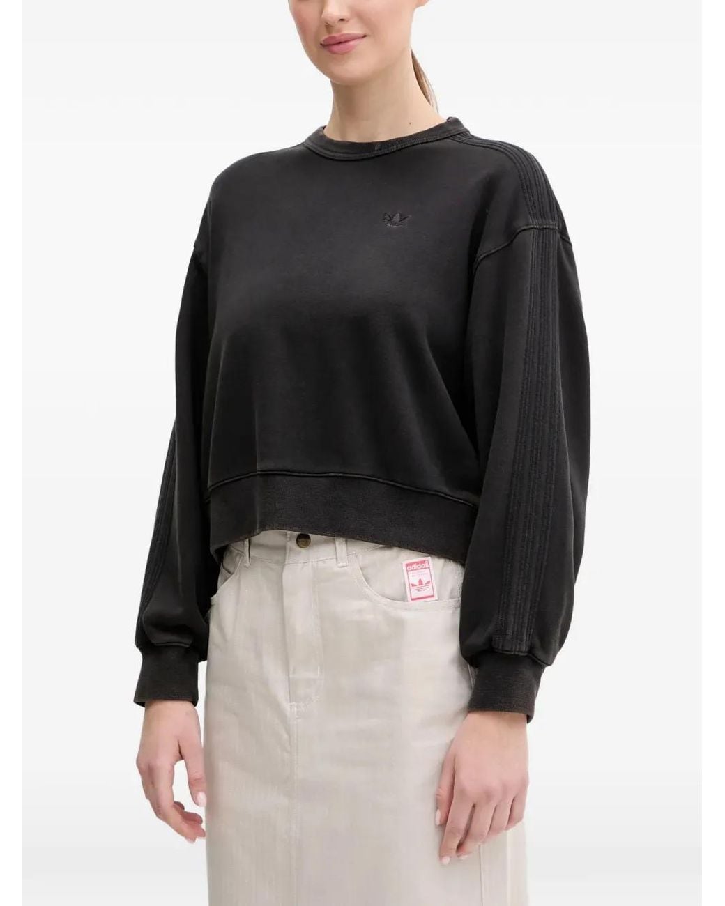 Adidas Black Langärmeliger Pullover