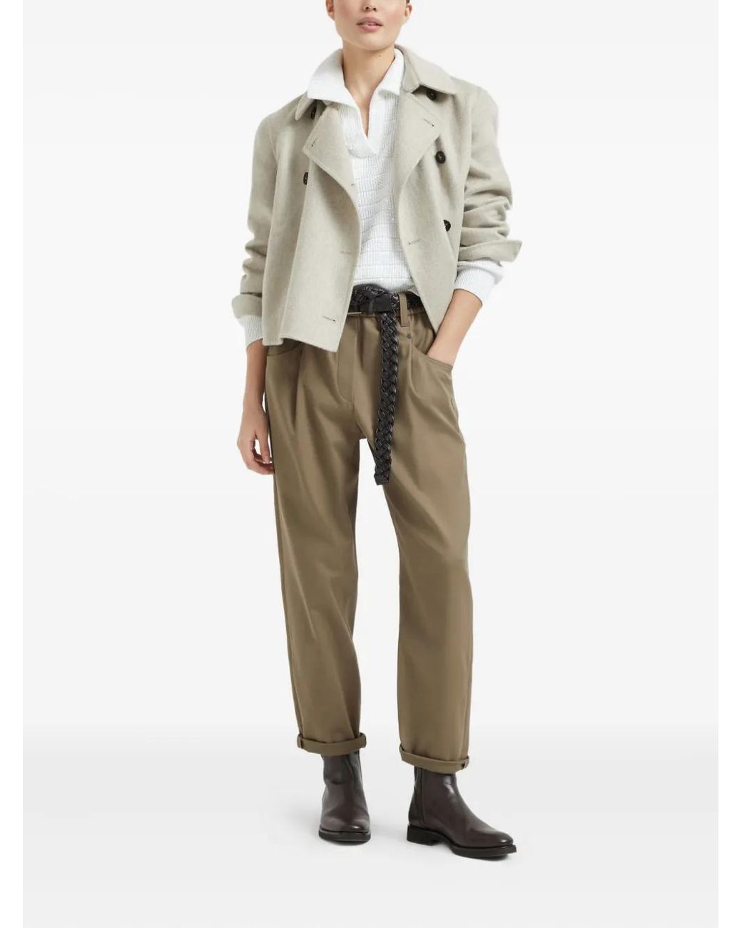 Brunello Cucinelli Natural Trousers