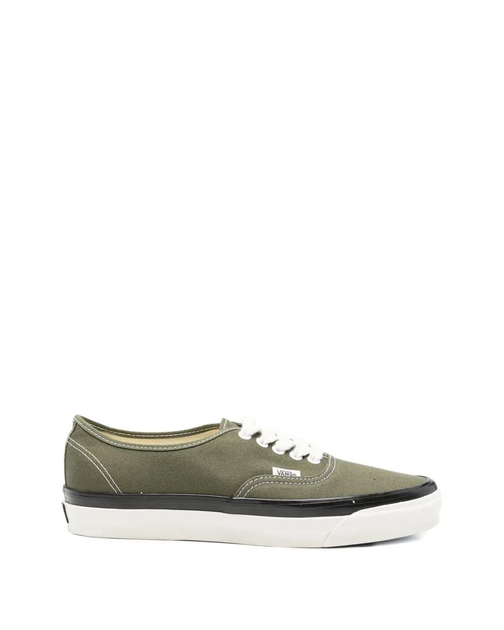 Vans Green Lx Authentic 44 Deck Lace-Up Contrast-Sole Sneakers