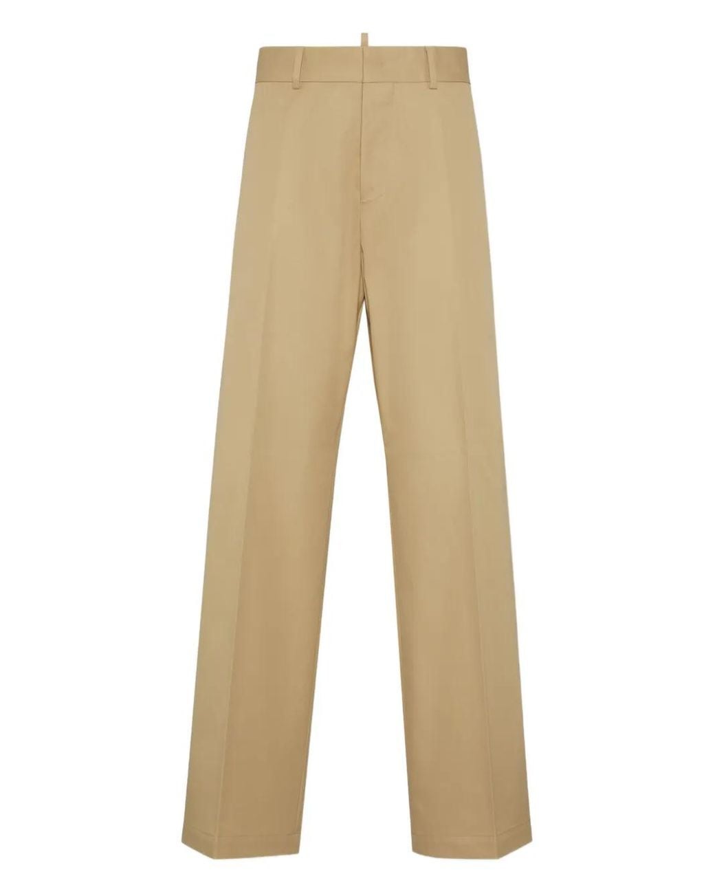 DSquared² Natural Pressed-Crease Trousers