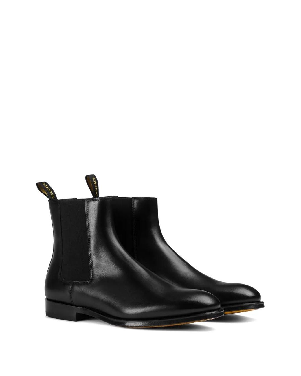 Doucal's Black Bottines À Empiècements Élastiqués Et Languette D'Enfilage for men