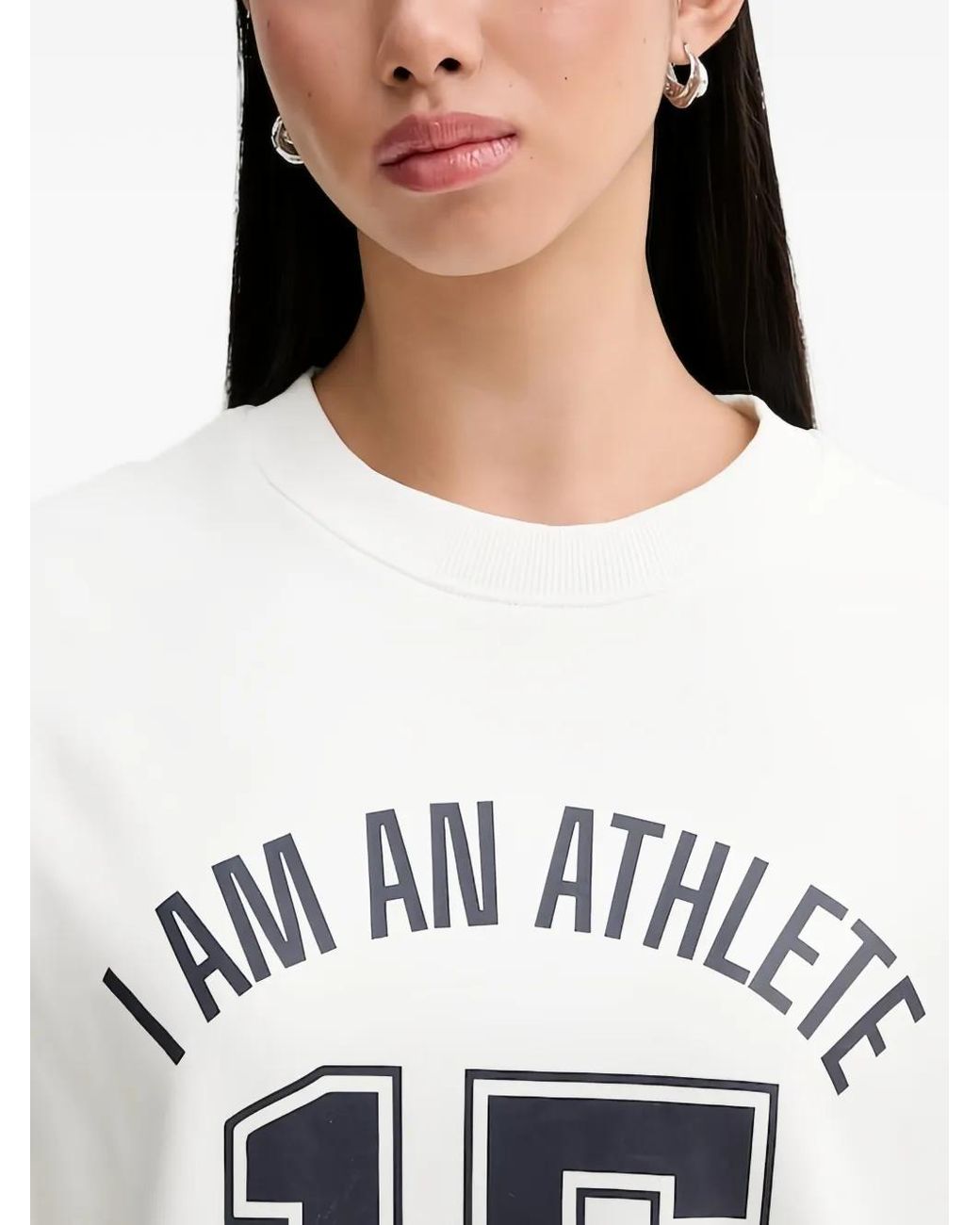 Marc O' Polo White Graphic Sweatshirt