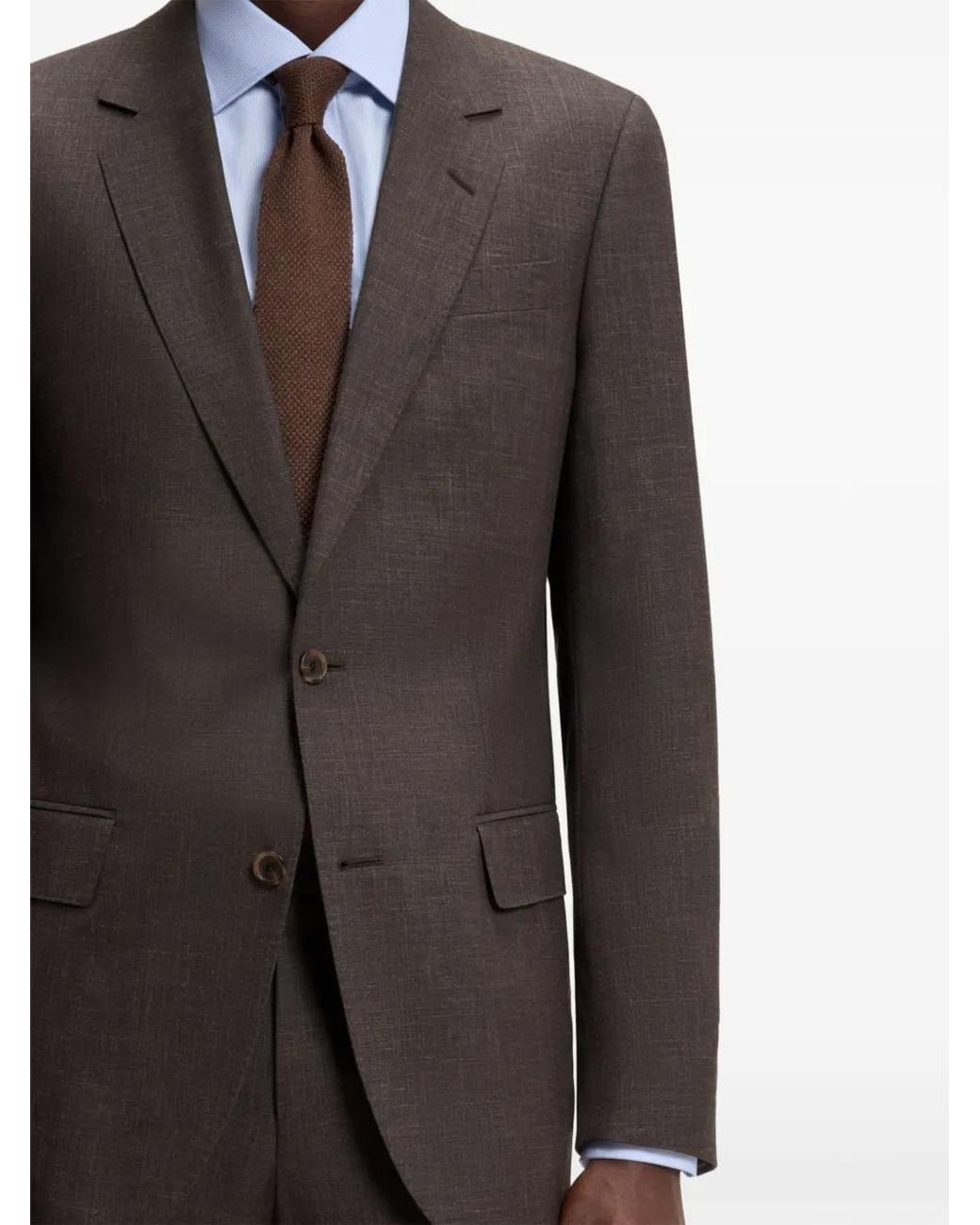 Boss Brown By Beckham Wool-Blend Slim-Fit Suit Jacket for men