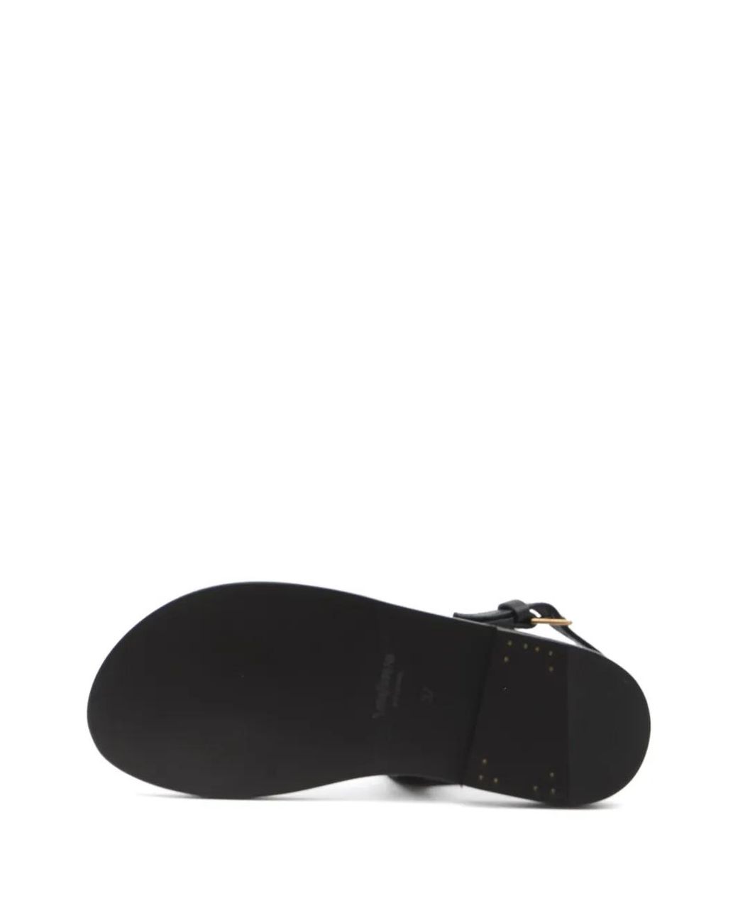 Saint Laurent Black Cassandre Sandals