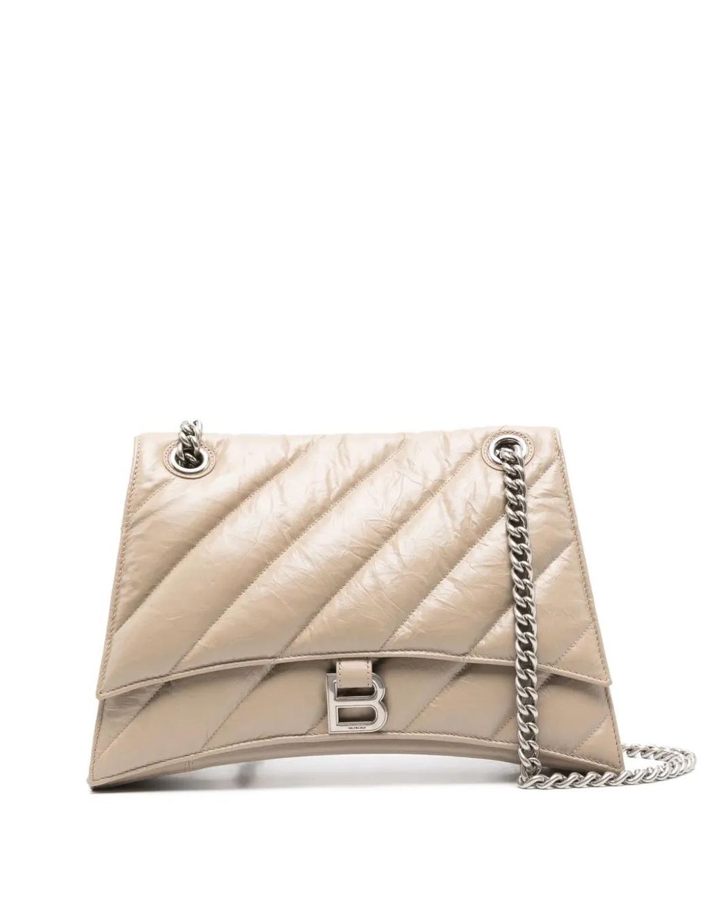 Balenciaga Natural Medium Crush Shoulder Bag