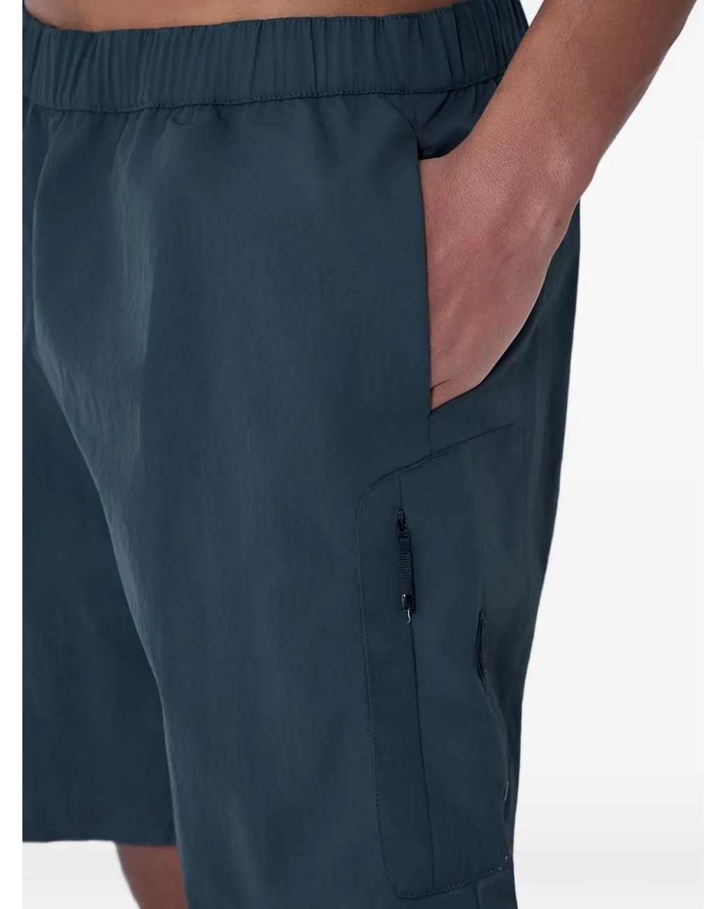 Moncler Blue Elasticated-Waist Shorts for men