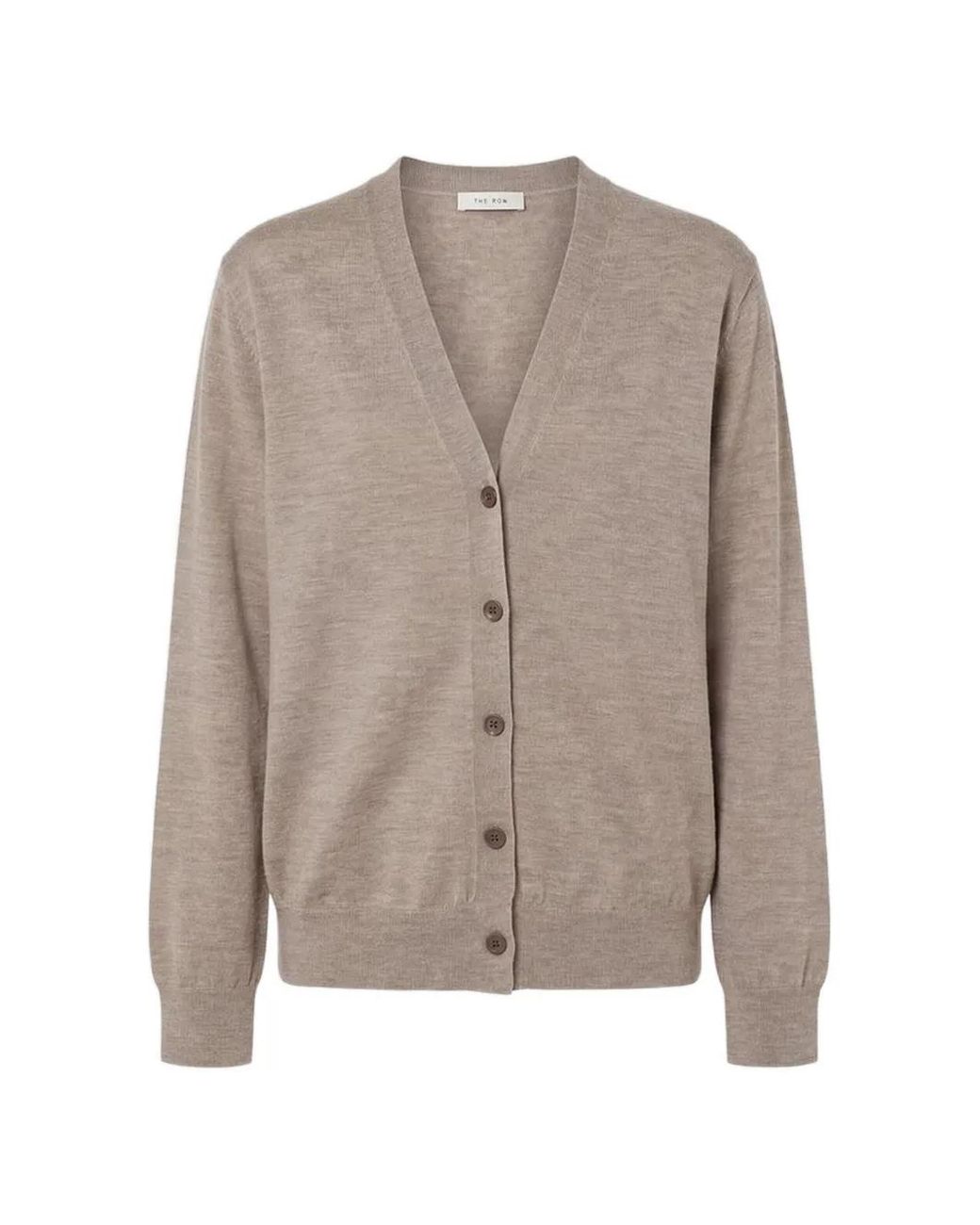 The Row Natural Nilas Button Cardigan