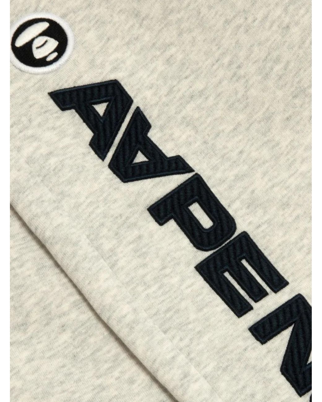 Aape By A Bathing Ape White Logo-Appliqué Track Pants for men