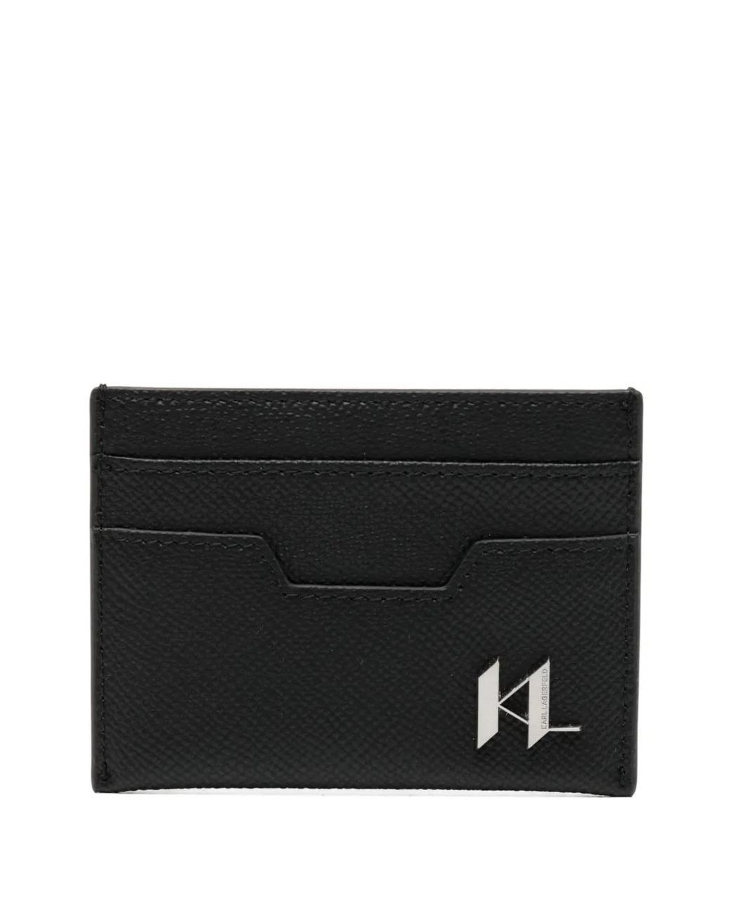 Karl Lagerfeld Black K/Monogram Cardholder for men