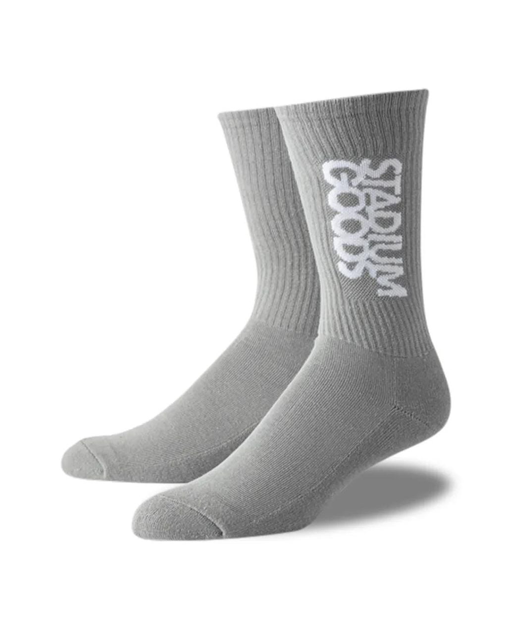 Stadium Goods Gray Logo "Cool" Crew Socks for men