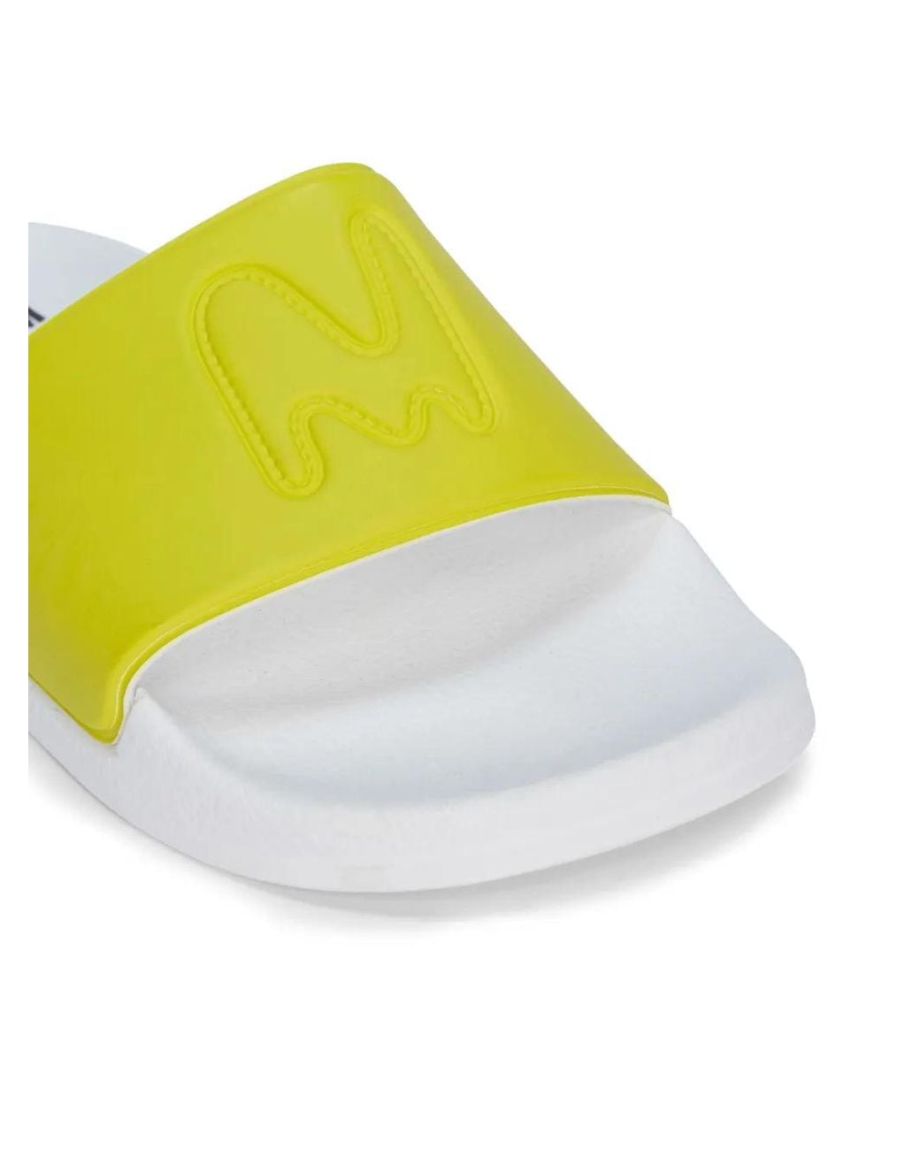 MSGM Yellow Embossed Slides