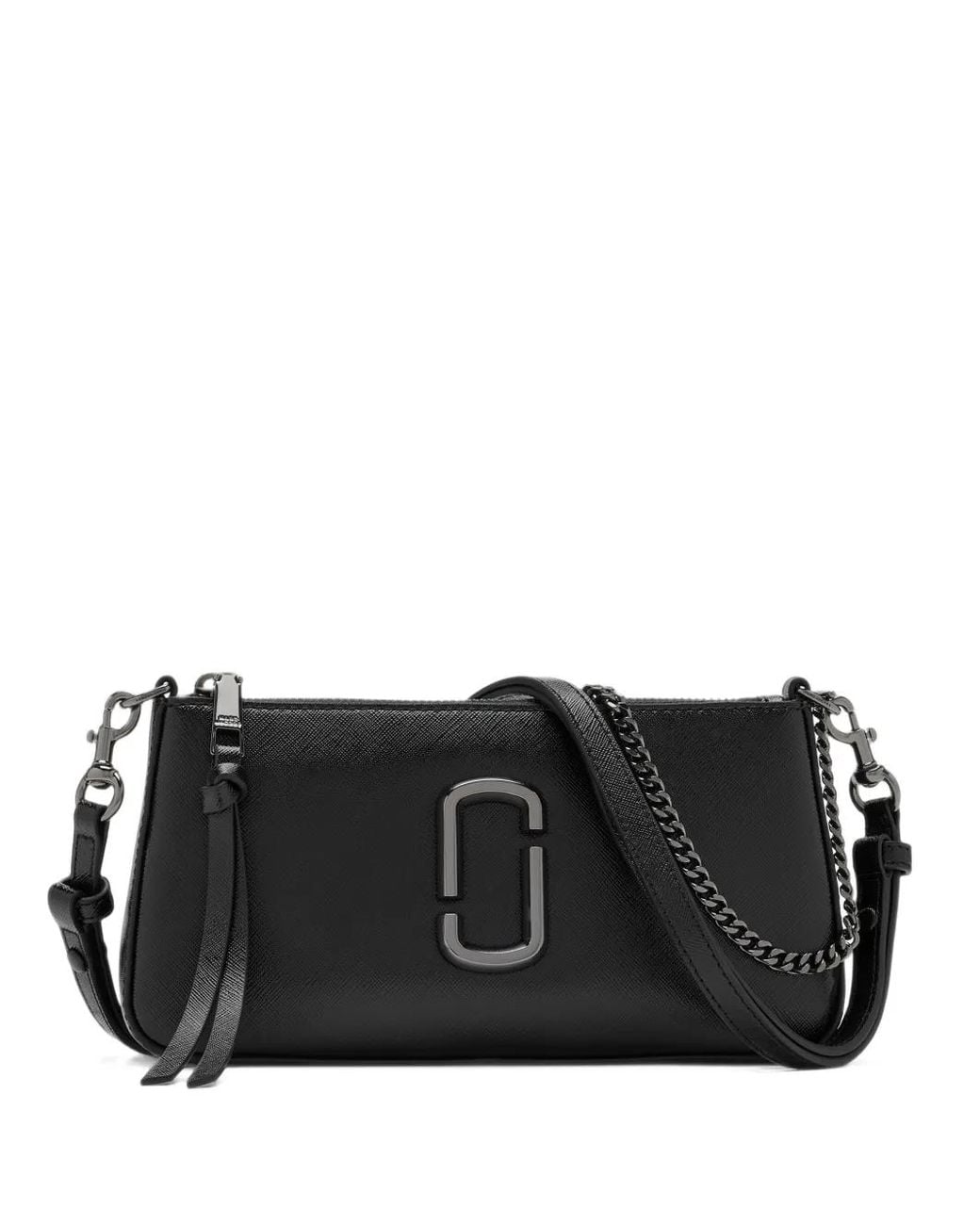 Mini Bagas Marc Jacobs Logo-Plaque Mini Bag in Black | Lyst