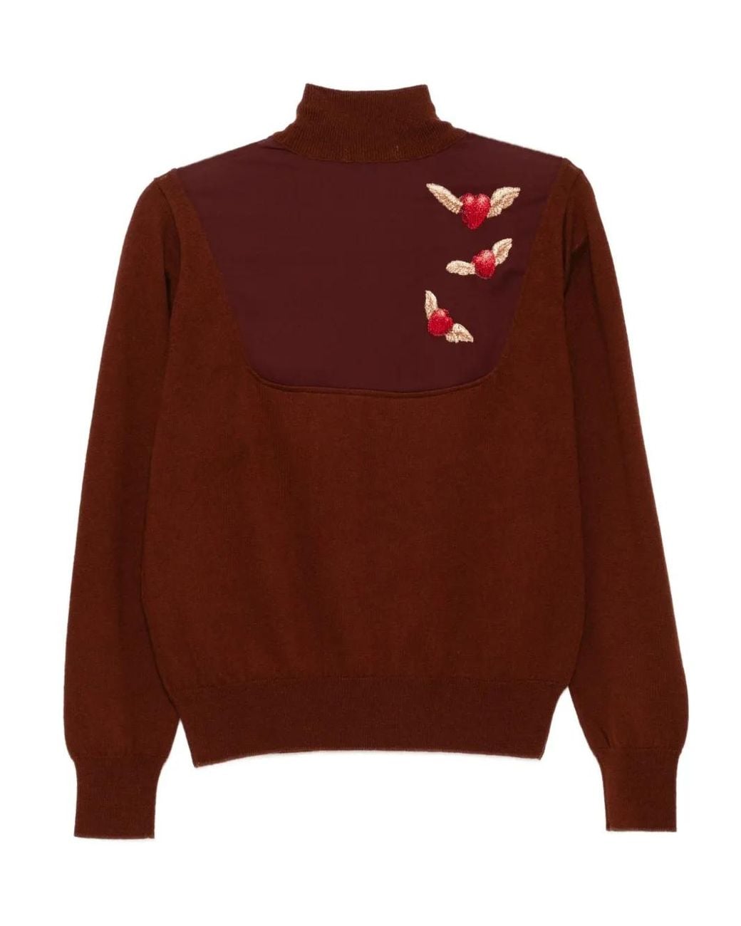 Undercover Brown Embroidered Jumper