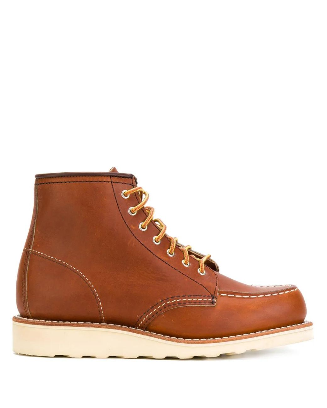 Red Wing Brown Heritage Moc-Toe Ankle Boots