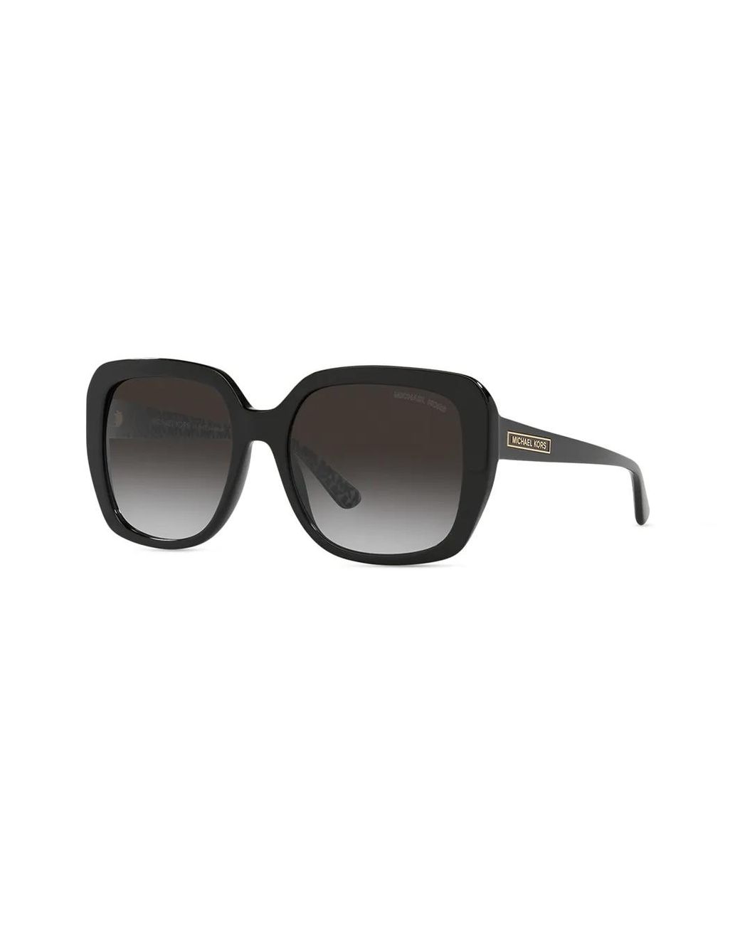 Michael Kors Black Manhattan Square-Frame Sunglasses