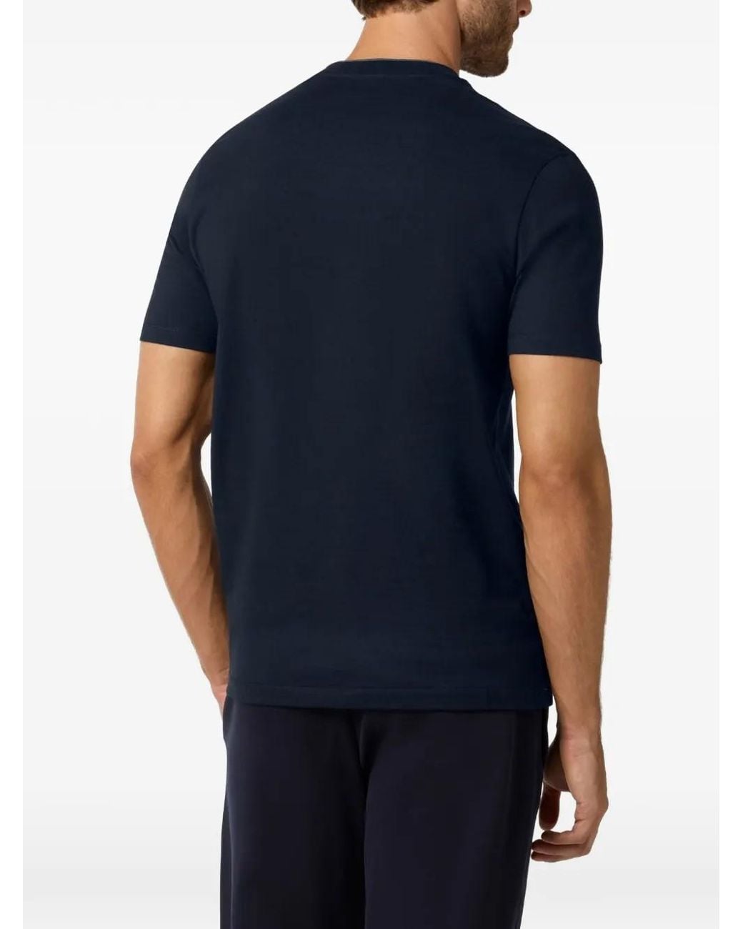 Paul & Shark Blue Cotton T-Shirt for men