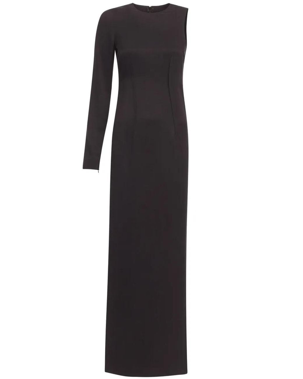 MM6 by Maison Margiela Black Pintucked One-Shoulder Blouse