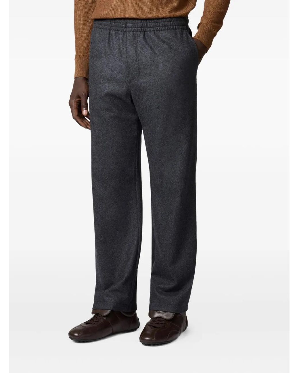 Tod's Black Elasticated-Waist Trousers for men