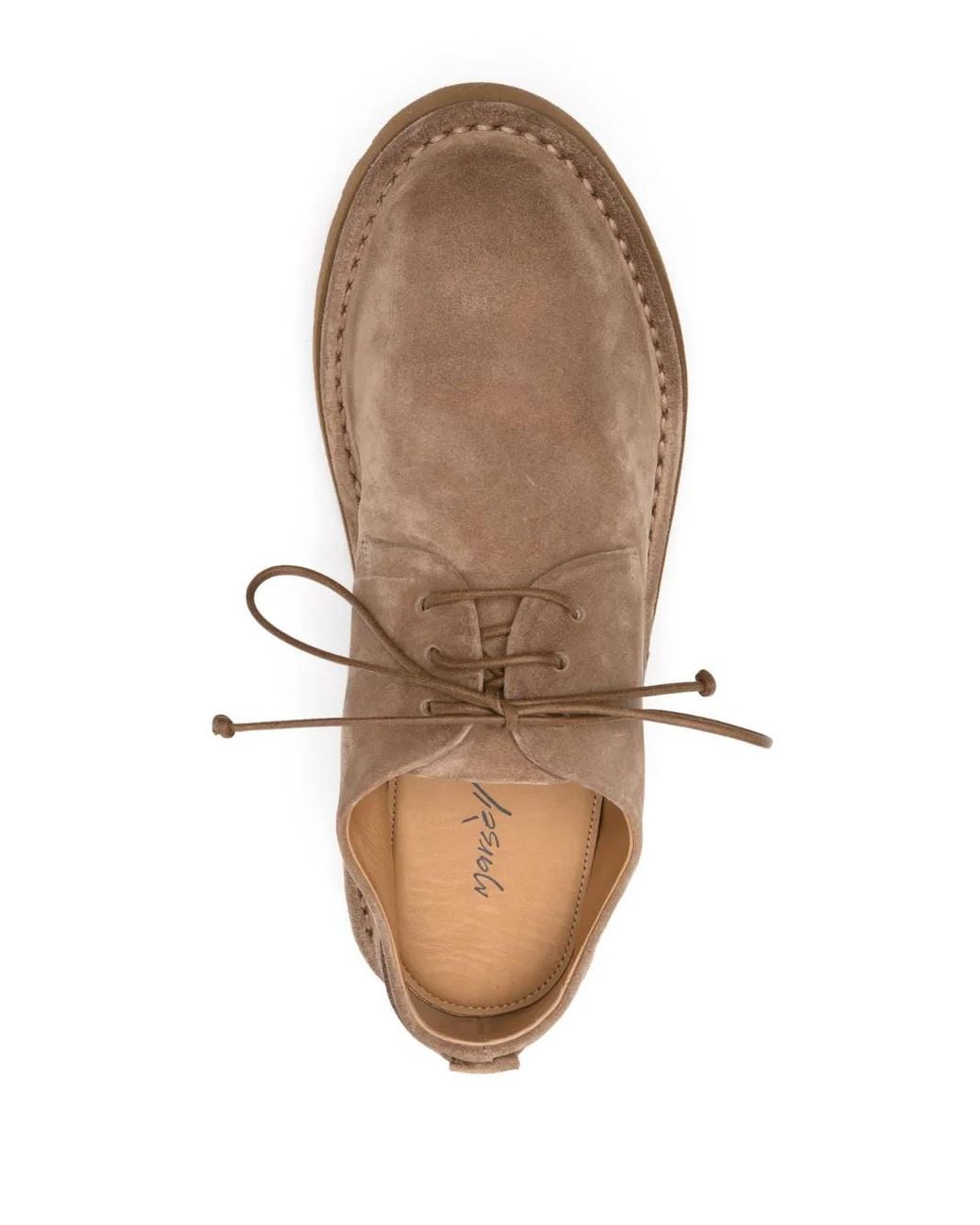 Marsèll Brown Sancrispa Alta Suede Derby Shoes for men