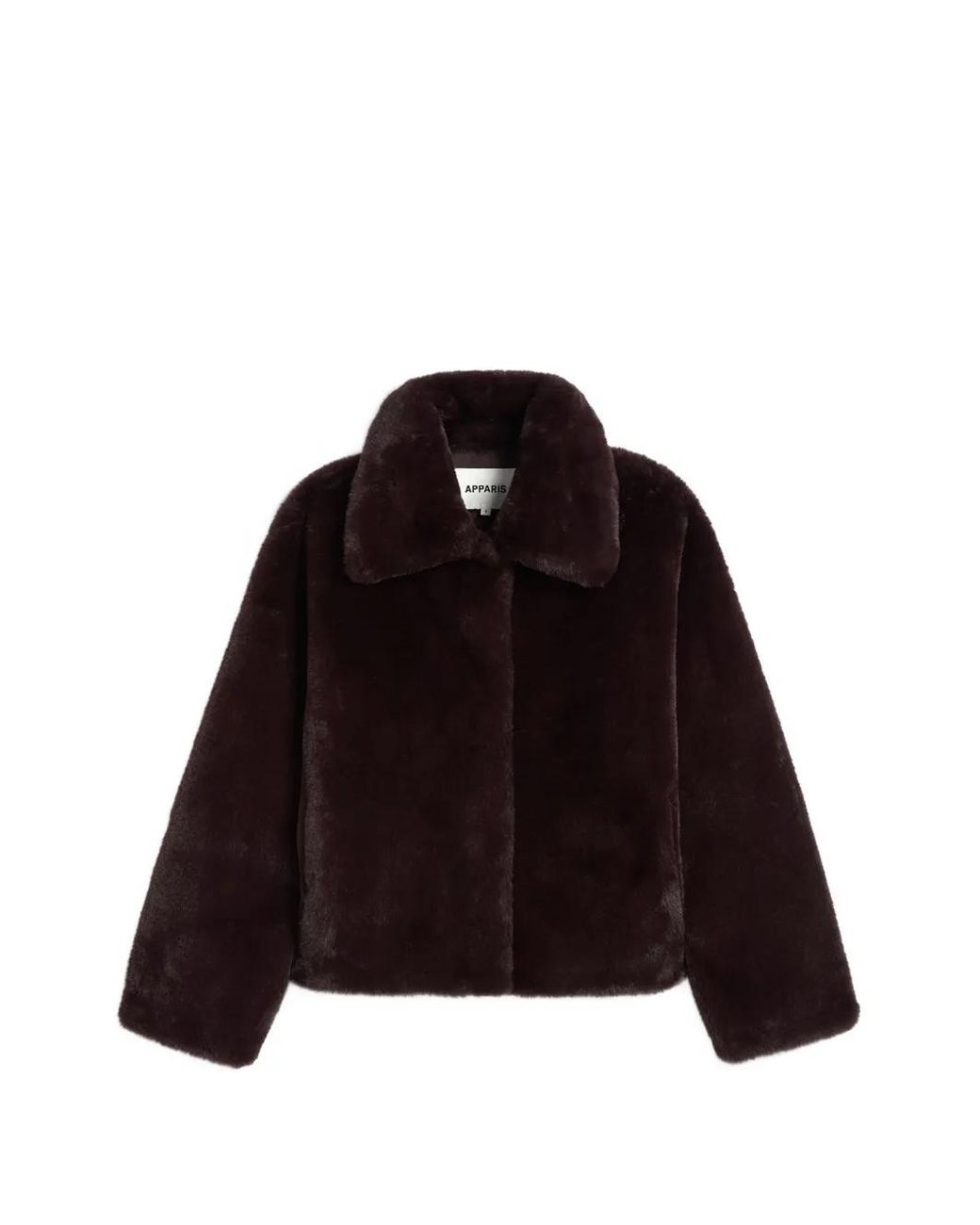 Apparis Black Elis Faux-Fur Coat