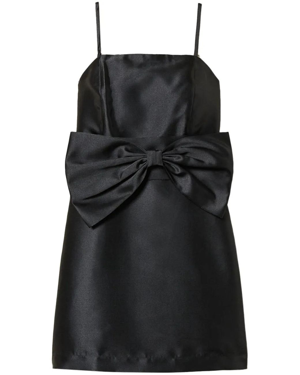 Twinset Black Bow-Detailing Mini Dress