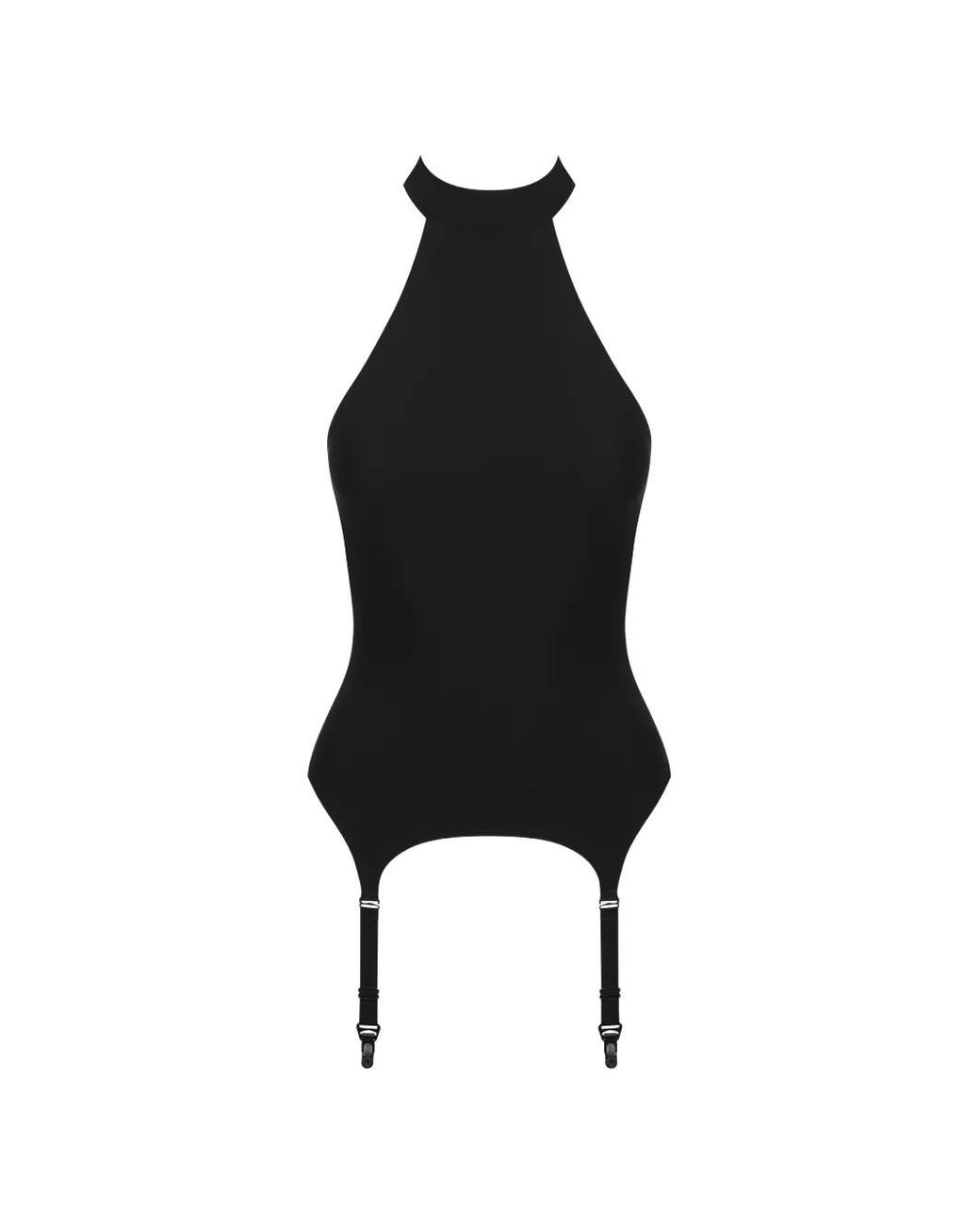 Maison Close Black Nuit Infinie Suspenders-Detail Top