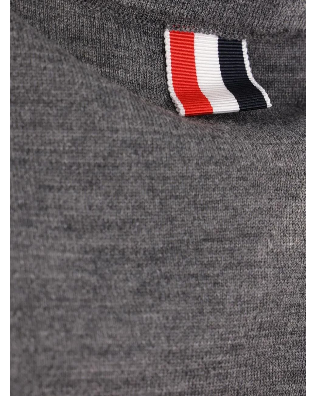 Thom Browne Gray Shirt Collar Polo