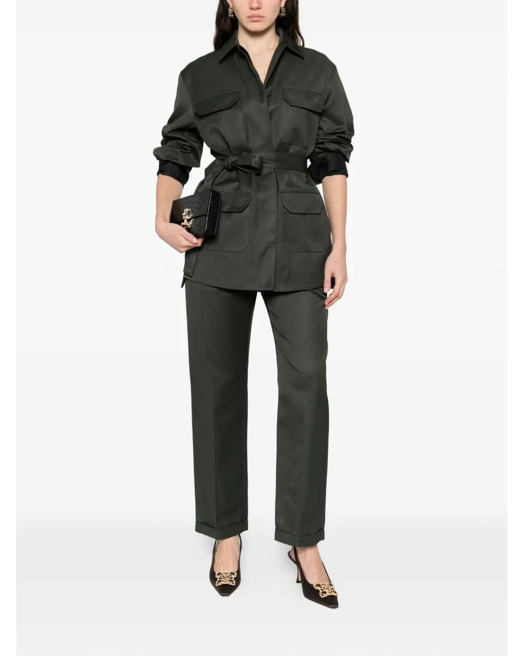 Tom Ford Gray Folded-Hem Trousers