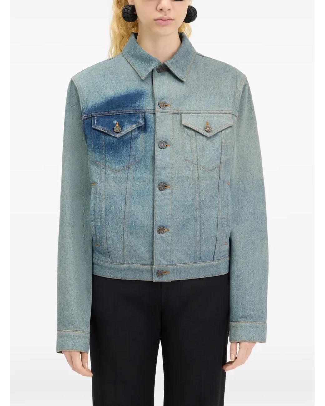 Jean Paul Gaultier Blue Face Denim Jacket