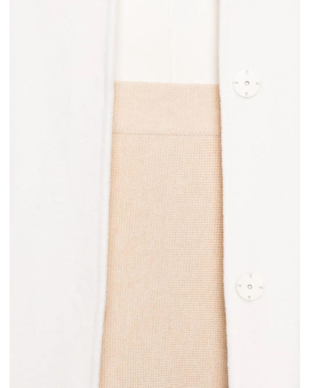 Max Mara Natural Ribbed Flared Skirt