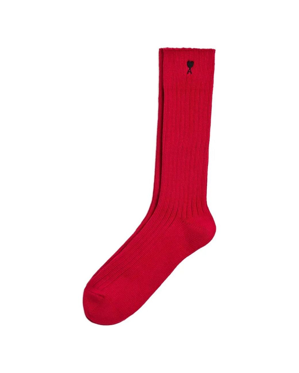 AMI Red Cotton Socks With Ami De Coeur