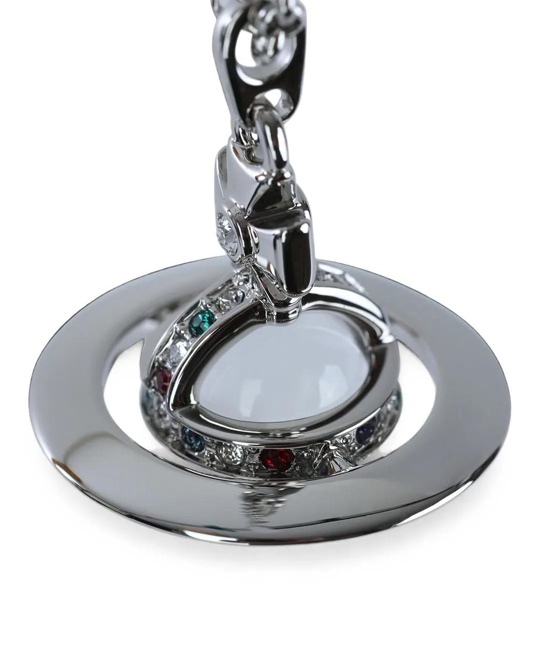 Vivienne Westwood White Orb-Pendant Necklace