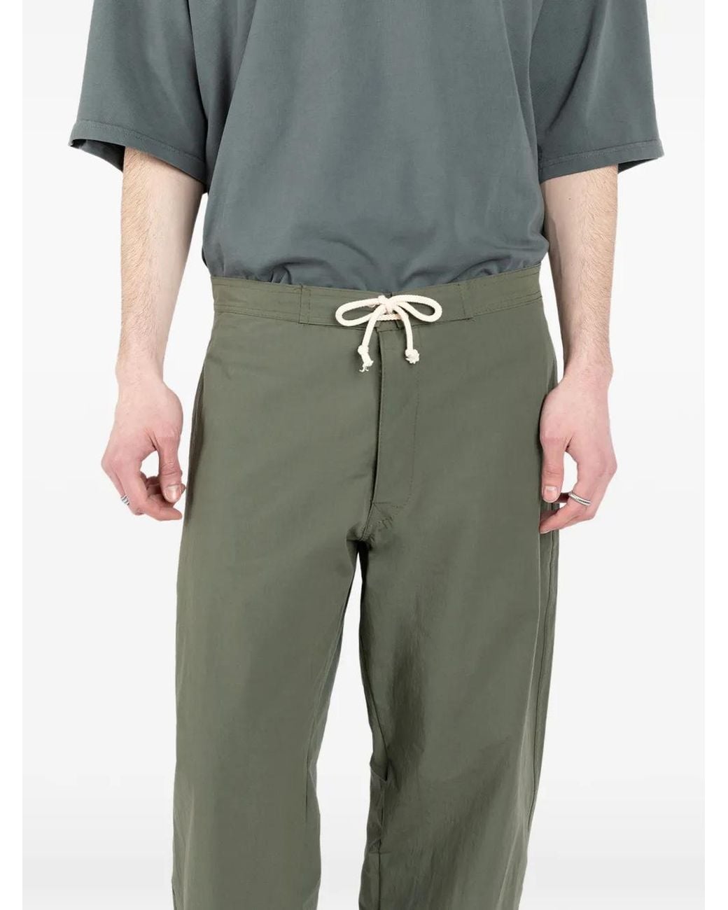 Societe Anonyme Green Hakuba Drawstring Trousers