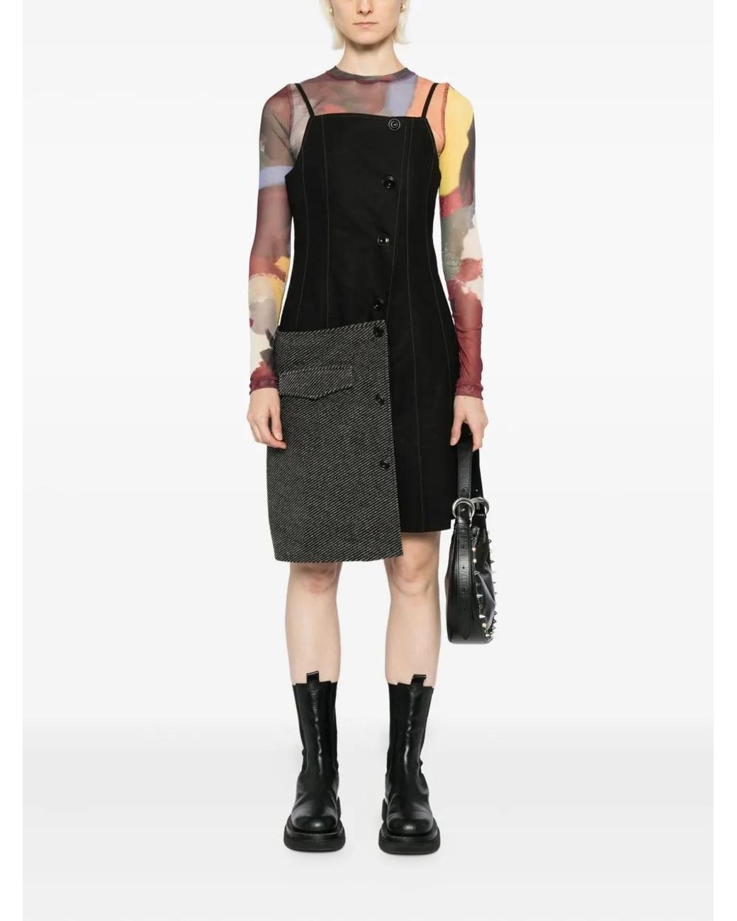 ANDERSSON BELL Black Patchwork Dress