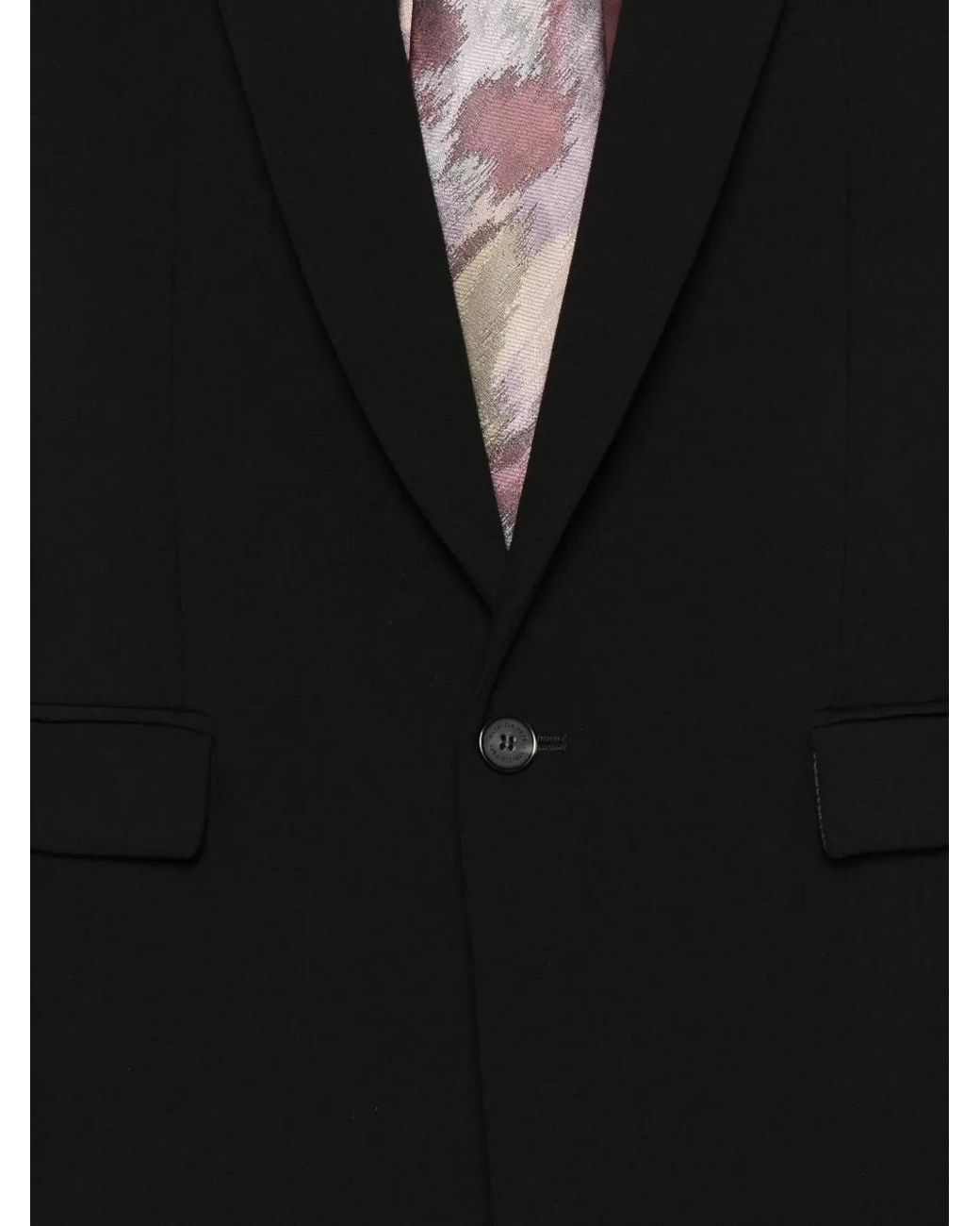 Patrizia Pepe Black (Im)Perfection Single-Breasted Reversible Jacket for men