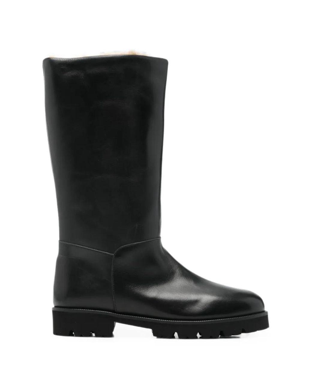 Dear Frances Black Lock Leather Boots